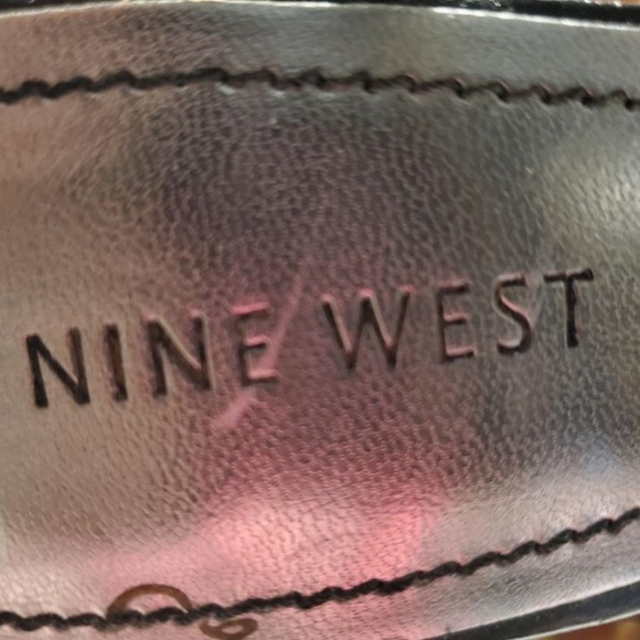 Nine West open toe strappy zip back high heel shoes Sz 7.5 - Picture 6 of 10